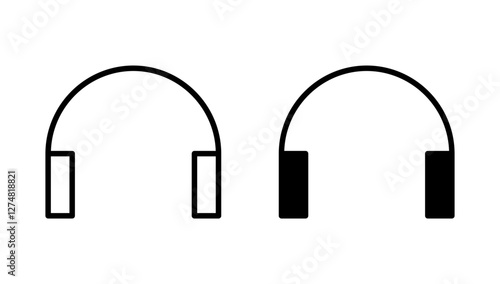 Headphone icon vector. Headvector sign and symbol