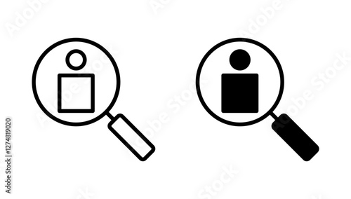 Hiring icon vector. Search job vacancy sign and symbol. Human resources concept. Recruitment