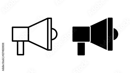 Megaphone icon vector. Loudspeaker sign and symbol