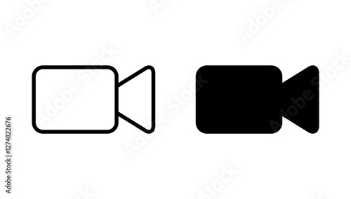 Video icon vector. video camera sign and symbol. movie sign. cinema