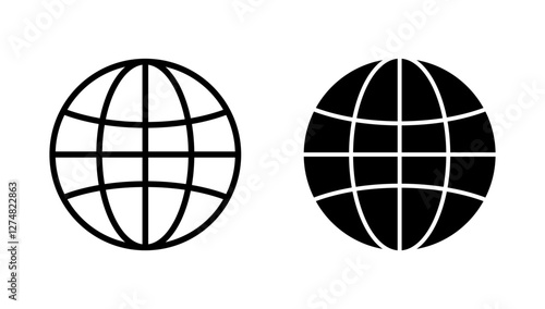 Web icon vector. go to web sign and symbol. web click icon. Global search icon