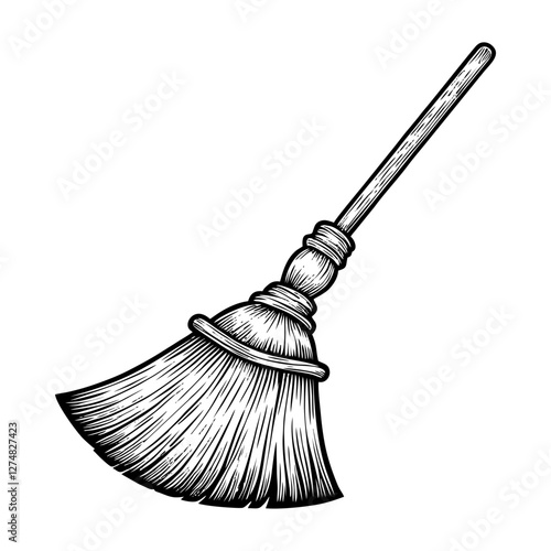 Illustration of a broom