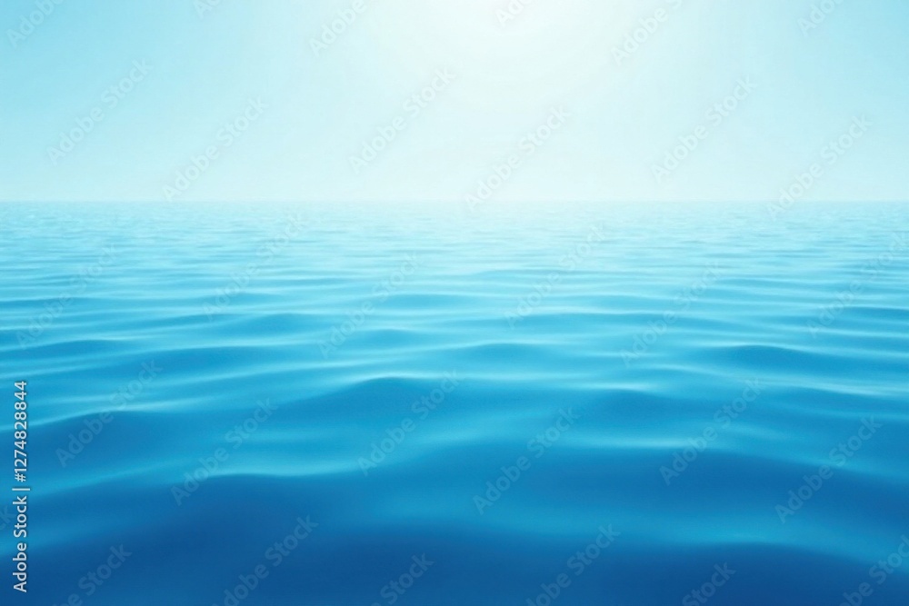 Obraz premium Soft gradient ocean blue background with gentle ripples , ocean blue calming soothing peaceful serene, oceanic, #oceanblue