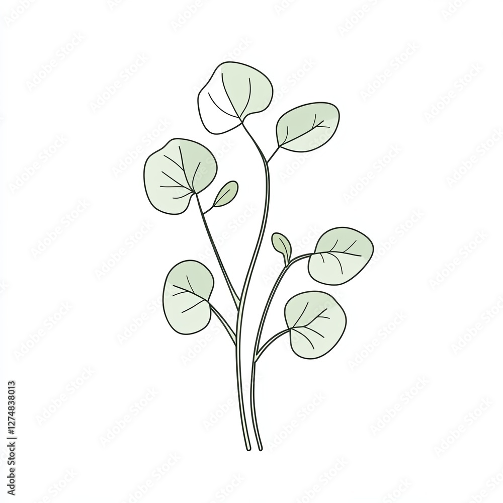 buckwheat, a simple line drawing, flat design style, pastel colors, white background buckwheat, a simple line drawing, flat design style, pastel colors, white background