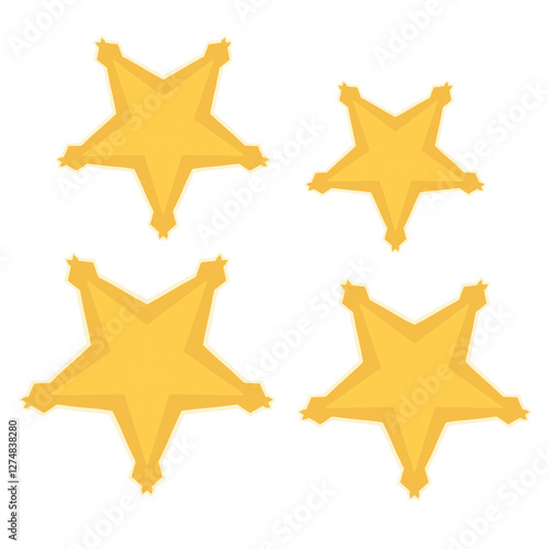 Golden Star Illustration