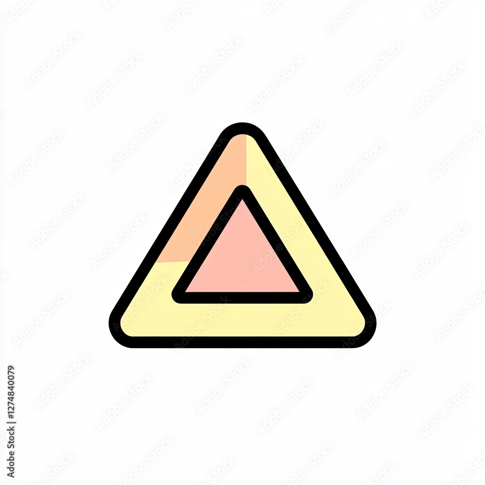 danger icon, a simple line drawing, flat design style, pastel colors, white background danger icon, a simple line drawing, flat design style, pastel colors, white background