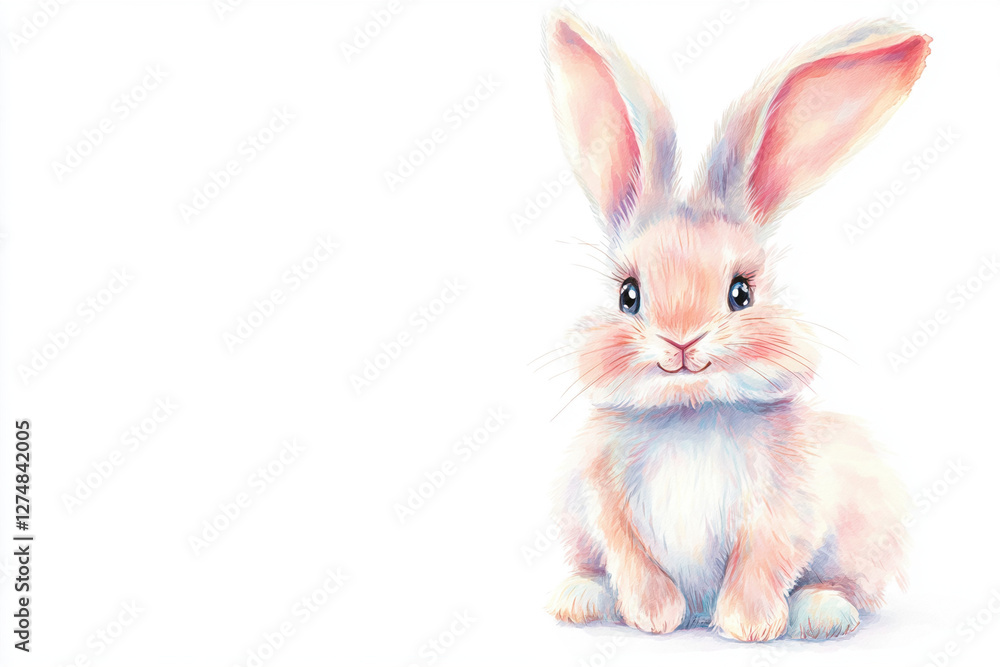 Obraz premium white rabbit on white