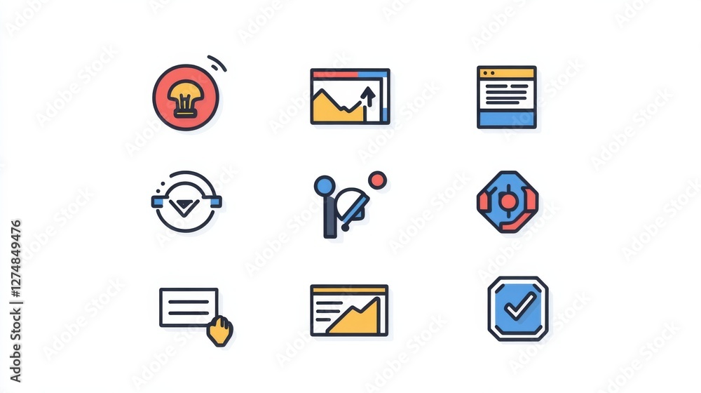 Collection of Creative Graphics and Icons for Digital Design Projects Collection of Creative Graphics and Icons for Digital Design Projects