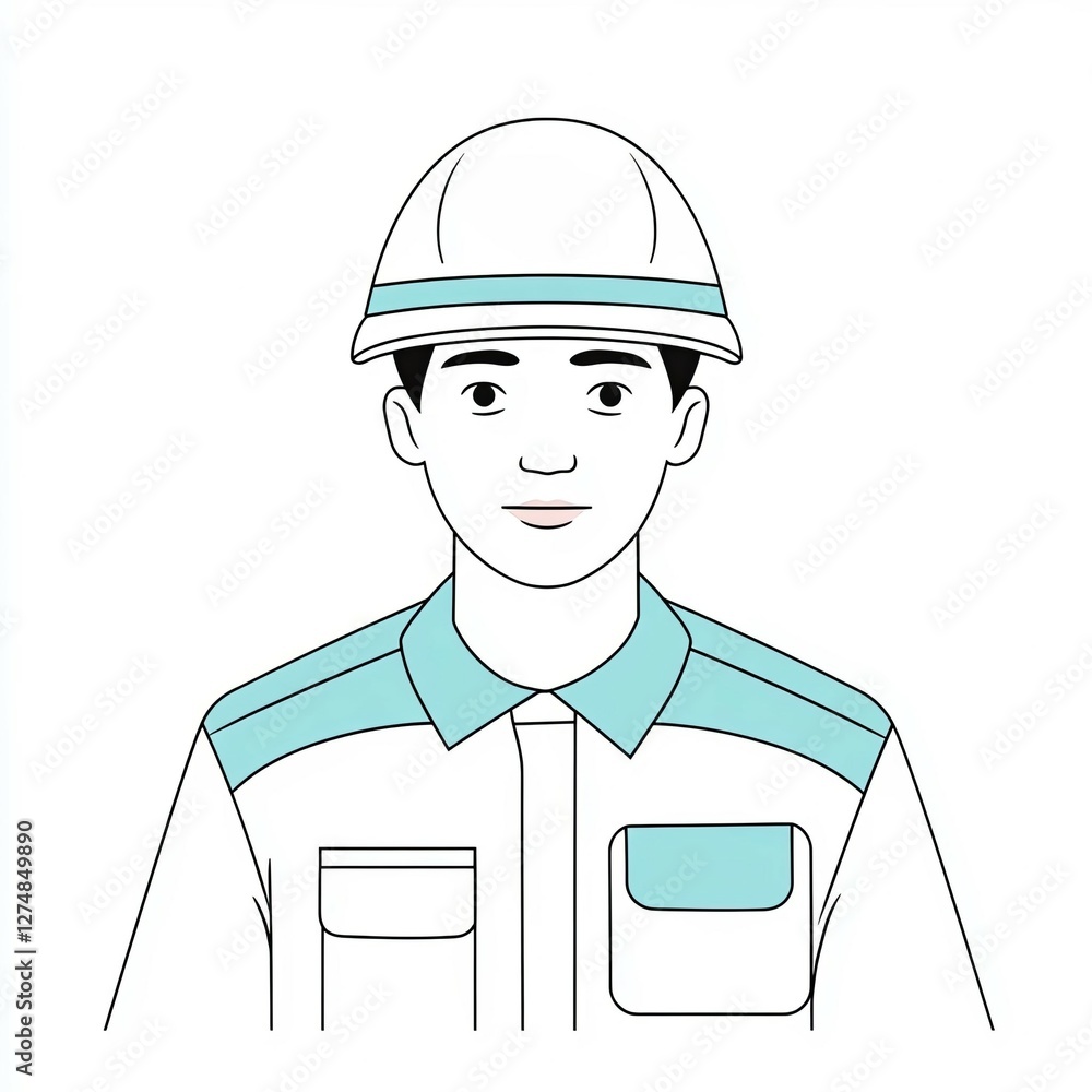 paramedic icon, a simple line drawing, flat design style, pastel colors, white background paramedic icon, a simple line drawing, flat design style, pastel colors, white background