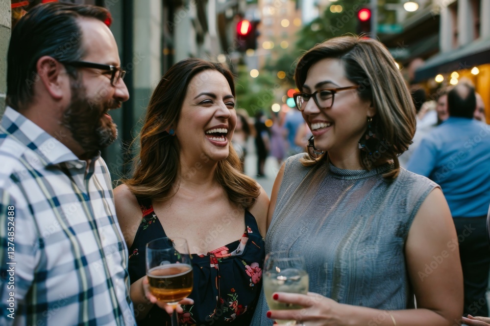 Group of friends having fun on a rooftop party, drinking wine. Group of friends having fun on a rooftop party, drinking wine.