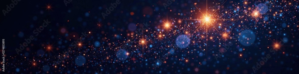 Sparkling stars set against an inky black canvas, sky, sparkle, dark Sparkling stars set against an inky black canvas, sky, sparkle, dark