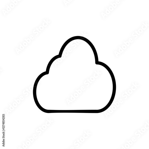 Cloud icon vector illustration. cloud sign and symbol