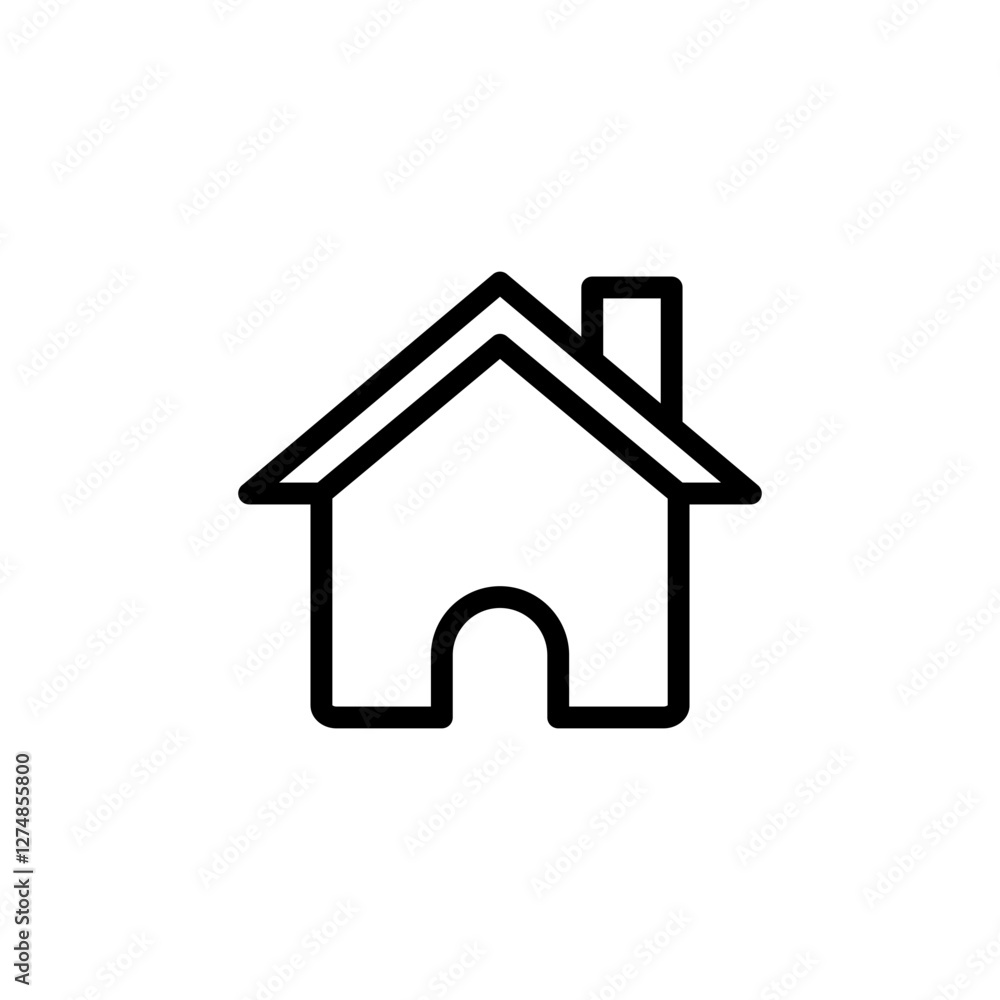 Home icon vector illustration. House sign and symbol Home icon vector illustration. House sign and symbol