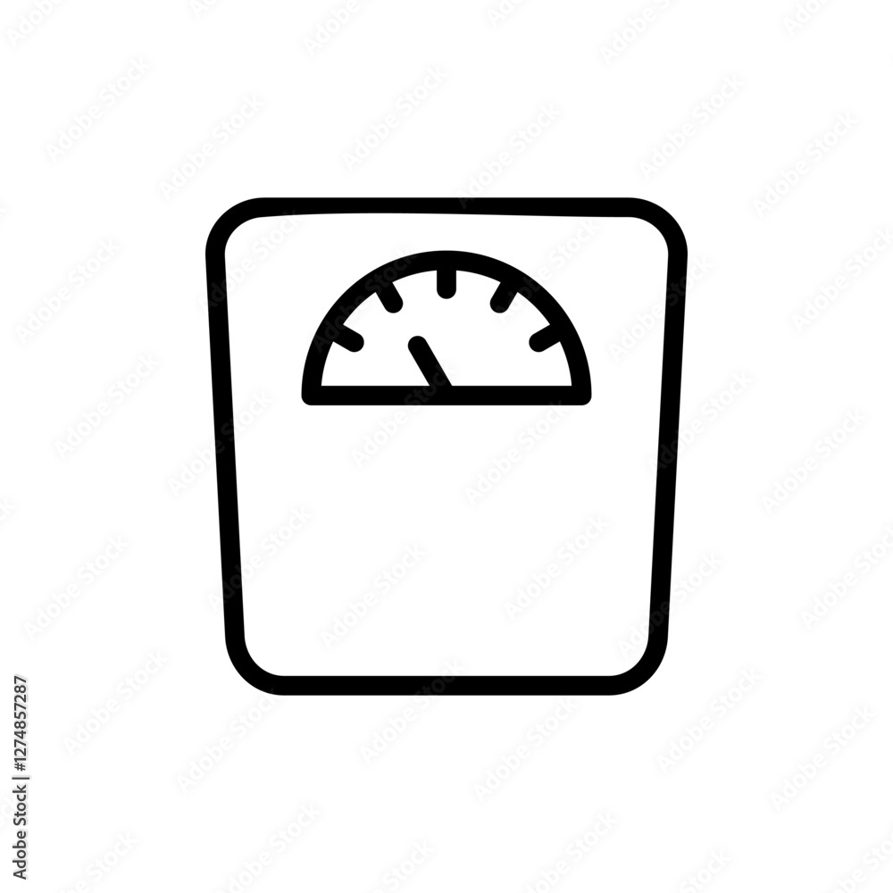 Scales icon vector illustration. Weight scale sign and symbol Scales icon vector illustration. Weight scale sign and symbol
