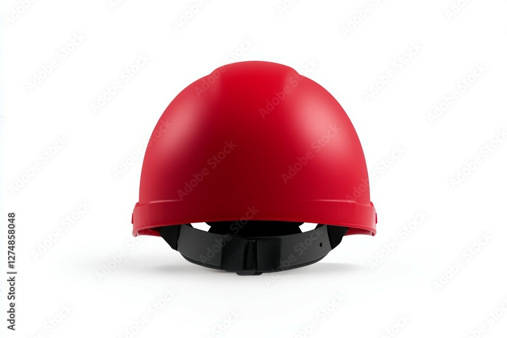 Fototapeta premium Red helmet with a black strap