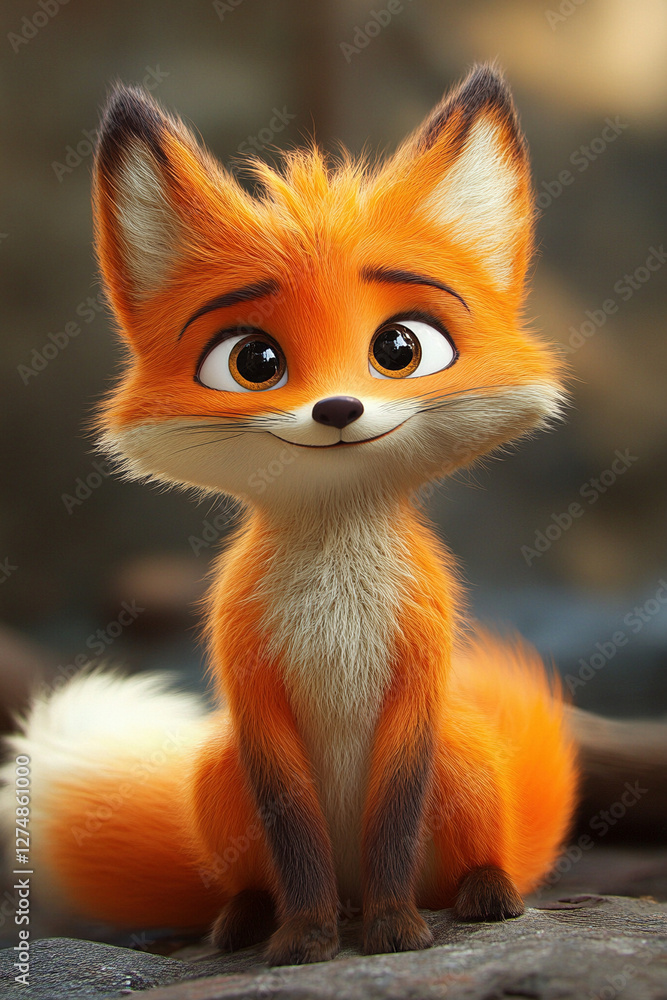 Fototapeta premium red fox vulpes
