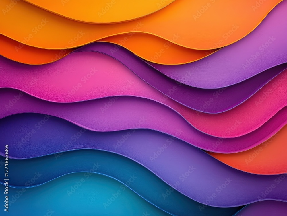 Obraz premium Vivid Abstract Design with Swirling Gradients of Purple and Orange