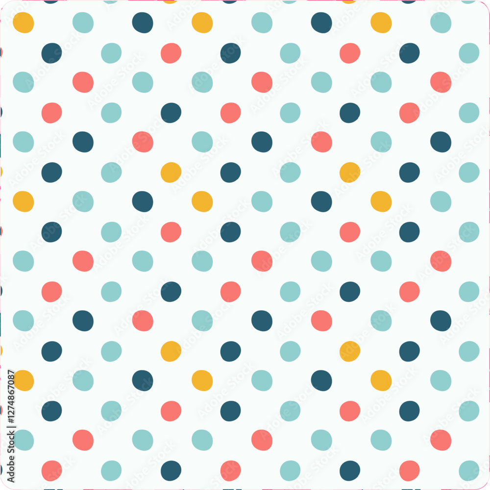 Watercolor polka dot background vector illustration