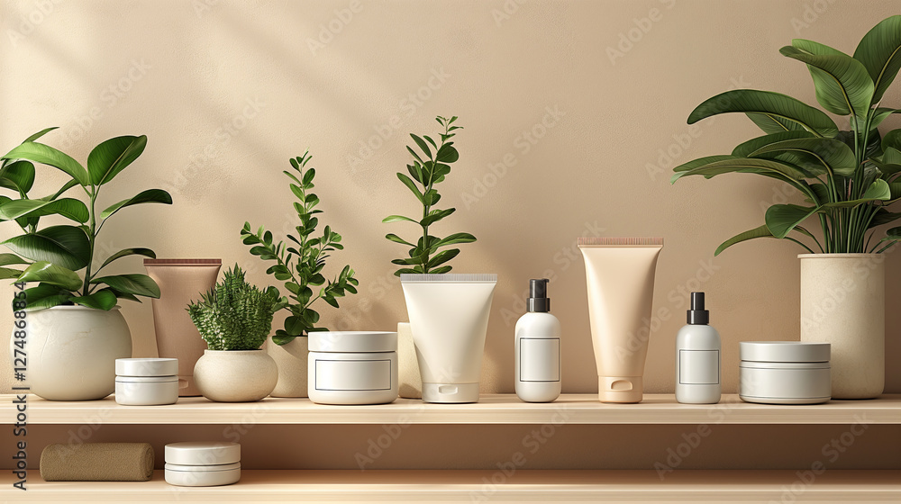 Fototapeta premium Belleza y cuidado: Productos para una piel radiante y saludable