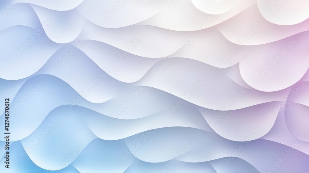 Obraz premium Abstract Fluid Gradient Background with Soft Pastel Colors and Shadow Effect