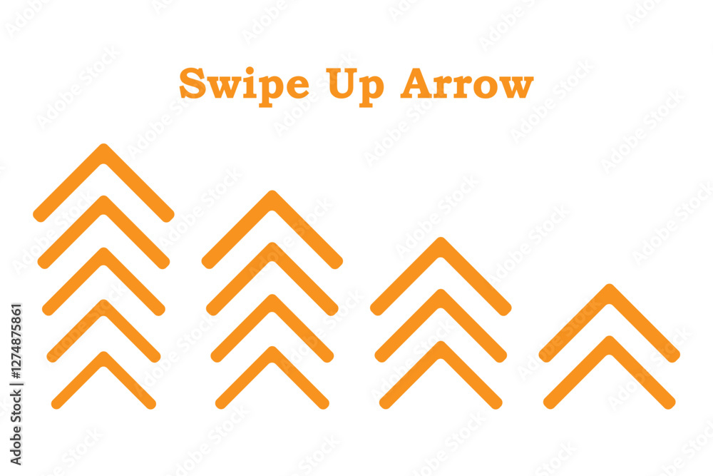 Swipe icon set. Swipe up arrow icons. Arrow buttons for social media. Scroll pictogram. Web icons. Vector illustration. Swipe icon set. Swipe up arrow icons. Arrow buttons for social media. Scroll pictogram. Web icons. Vector illustration.