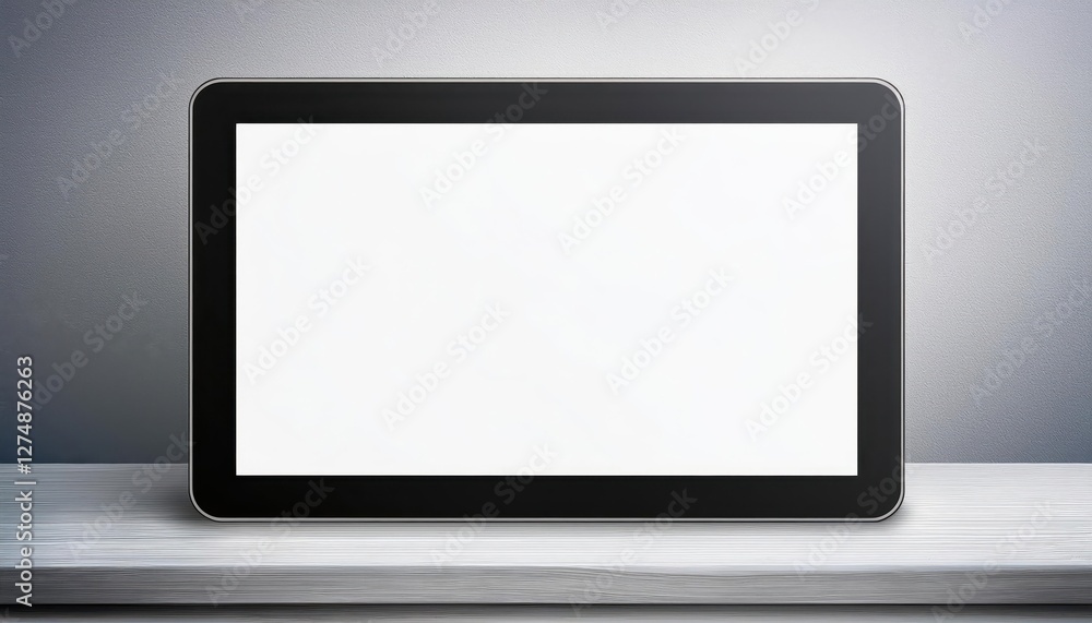 Minimalistic Modernity Sleek Black Tablet Computer Mockup in a Futuristic Scene, Embracing the Aesthetics of Tomorrows Technological Landscape, Presenting an Elegant Display of Innovation and Minimalistic Modernity Sleek Black Tablet Computer Mockup in a Futuristic Scene, Embracing the Aesthetics of Tomorrows Technological Landscape, Presenting an Elegant Display of Innovation and