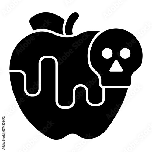 poisoned apple Solid icon