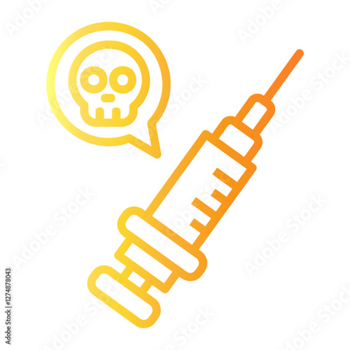 syringe Line Gradient Icon