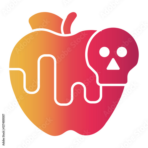 poisoned apple Gradient icon