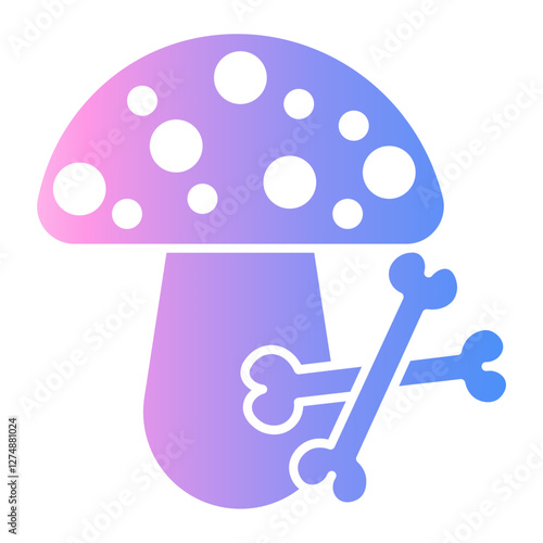 poisoned mushroom Gradient icon