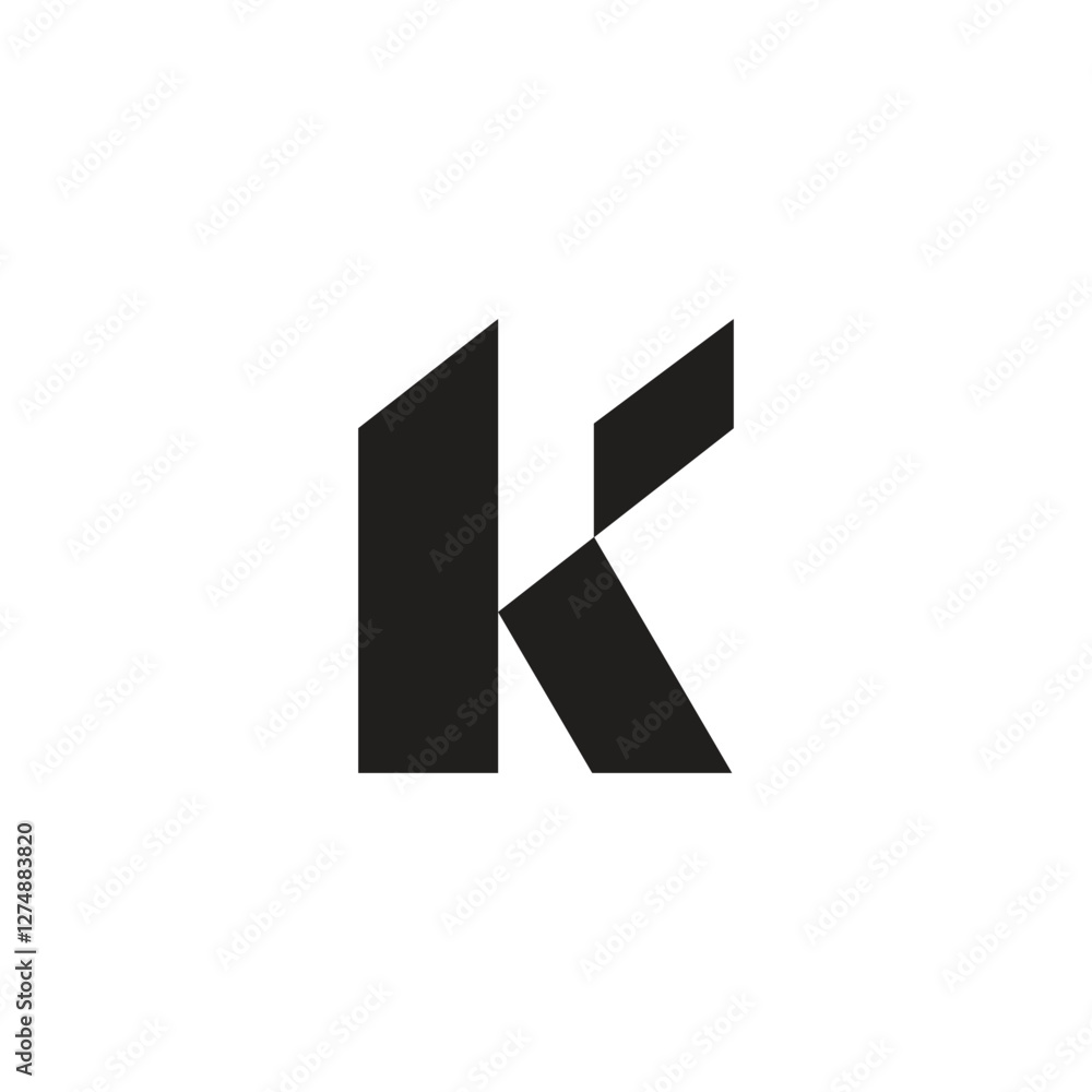 Logo letter K unique design simple minimalist Logo letter K unique design simple minimalist