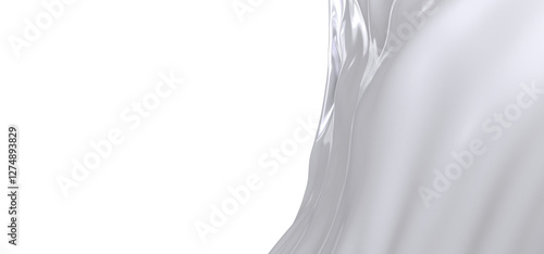 A close-up of a gray fabric...