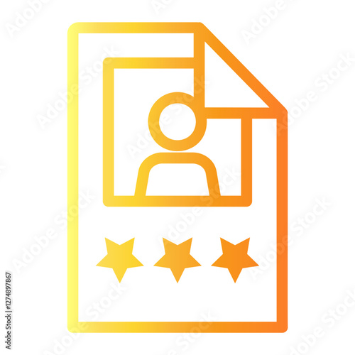 poster Line Gradient Icon