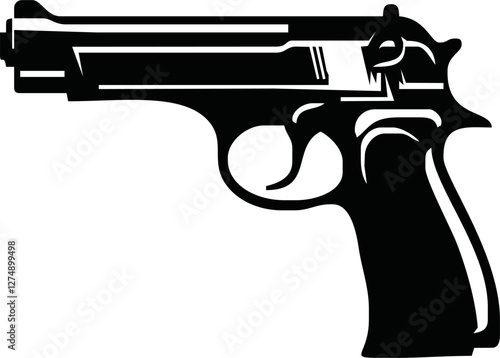 Gun icon. Weapon sign. Vector illustration