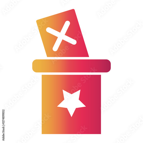 ballot box Gradient icon