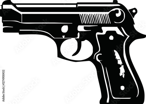 Gun icon. Weapon sign. Vector illustration