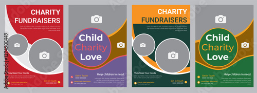 Donation & Charity Event Flyer | Editable PSD & AI Template,Modern Charity Flyer Template | Help & Support Event Design,"Charity Event Flyer | Fundraising & Donation Campaign Template

