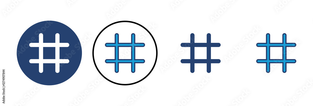Obraz premium Hashtag icon vector. hashtag symbol