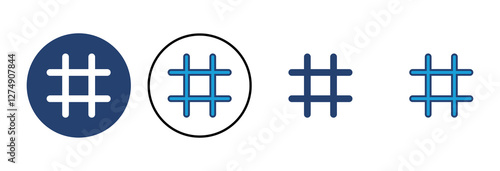 Hashtag icon vector. hashtag symbol