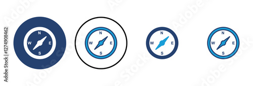 Compass icon vector. arrow compass icon vector
