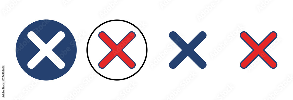 Obraz premium Close vector icon. Delete icon vector. cross sign