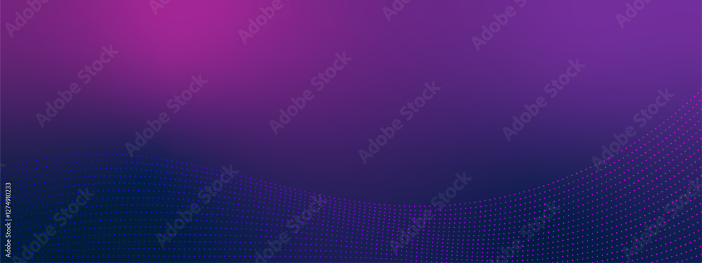 Dark blue purple technology abstract wavy halftone dots background Dark blue purple technology abstract wavy halftone dots background