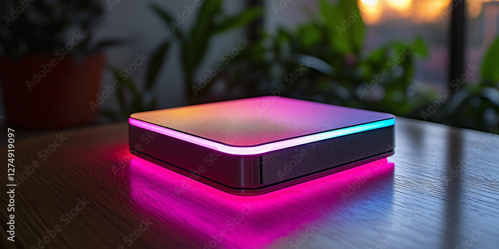 futuristic electronic device powered by a silicon semiconductor, glowing with digital precision as it processes complex data. futuristic electronic device powered by a silicon semiconductor, glowing with digital precision as it processes complex data.