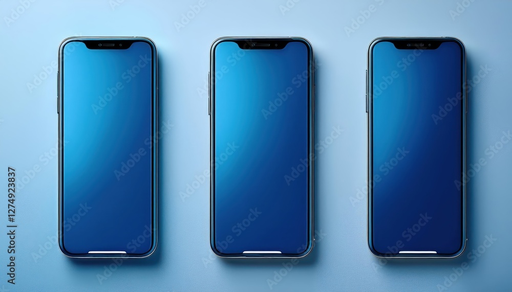 Realistic 3D Smartphone Mockup in Blue, Showcasing Sleek Design with Detailed Textures and Glossy Finish, Perfect for Digital Art, Home Decor, or Design Inspiration Realistic 3D Smartphone Mockup in Blue, Showcasing Sleek Design with Detailed Textures and Glossy Finish, Perfect for Digital Art, Home Decor, or Design Inspiration