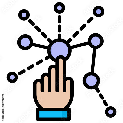 Technical Problems Icon, Symbol, Lineal Color