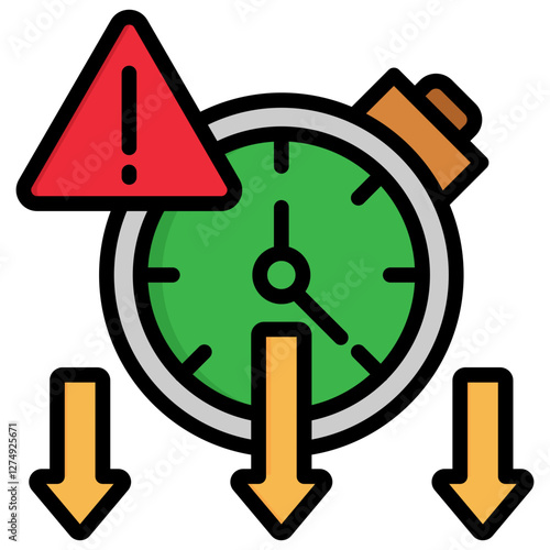 Technical Problems Icon, Symbol, Lineal Color