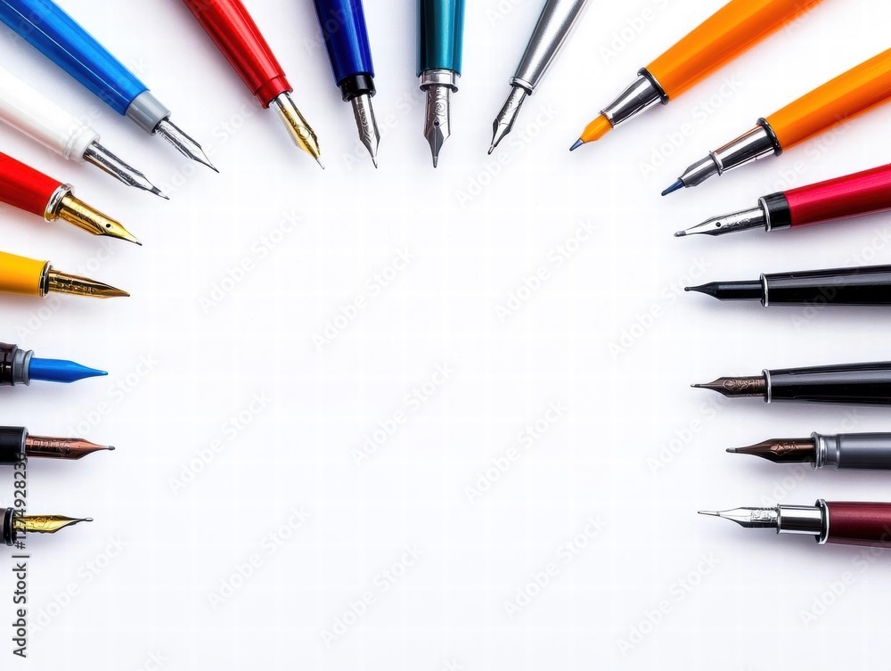 A Circle of Pens - Ready to Write Your Story A Circle of Pens - Ready to Write Your Story