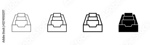 Archive folders icon vector isolated on white background. binders vector icon. Archive storage icon.