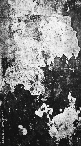 Wallpaper Mural Weathered Wall Texture: A Black and White Abstract Background Torontodigital.ca
