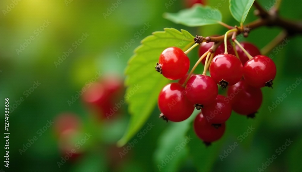 Red currant bush with clusters of ripe and unripe berries, berries, Red currant bush with clusters of ripe and unripe berries, berries,